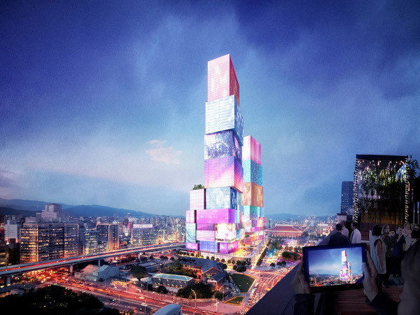 Башни-близнецы MVRDV с мультимедийными фасадами для Тайбэя. 14746.jpeg Башни-близнецы MVRDV с мультимедийными фасадами для Тайбэя. 14746.jpeg