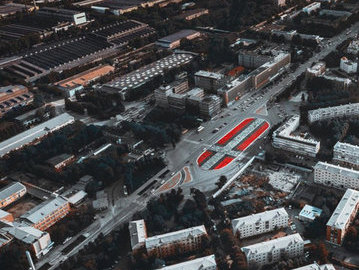 В Екатеринбурге закатали в асфальт граффити художника Покраса Лампаса