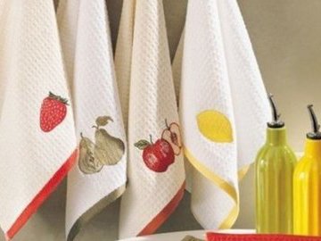 Стираем кухонные полотенца